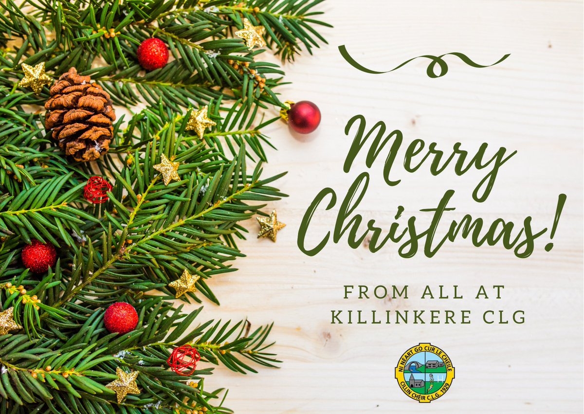 KillinkereGFC's tweet photo. A very happy Christmas to everyone and thank you all for your support and hard work throughout the year! https://t.co/rqnAErAdgX