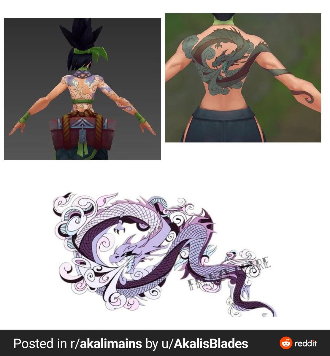 i started an akali inspired tattoo yesterday!!! my client flew all the way from new mexico to get it done by me 😭

the tail will wrap around his arm like akali's but we obviously didnt get to that. next time :)