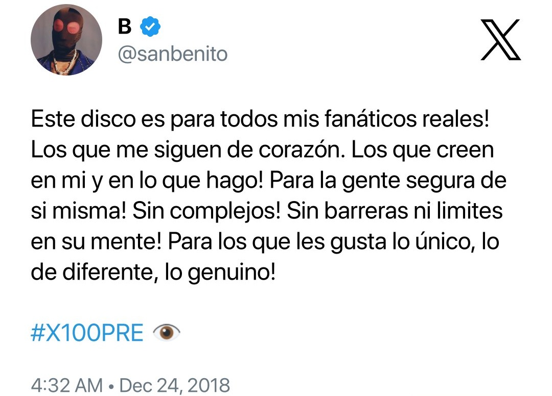 badbunny_news's tweet image. #X100PRE 👁️