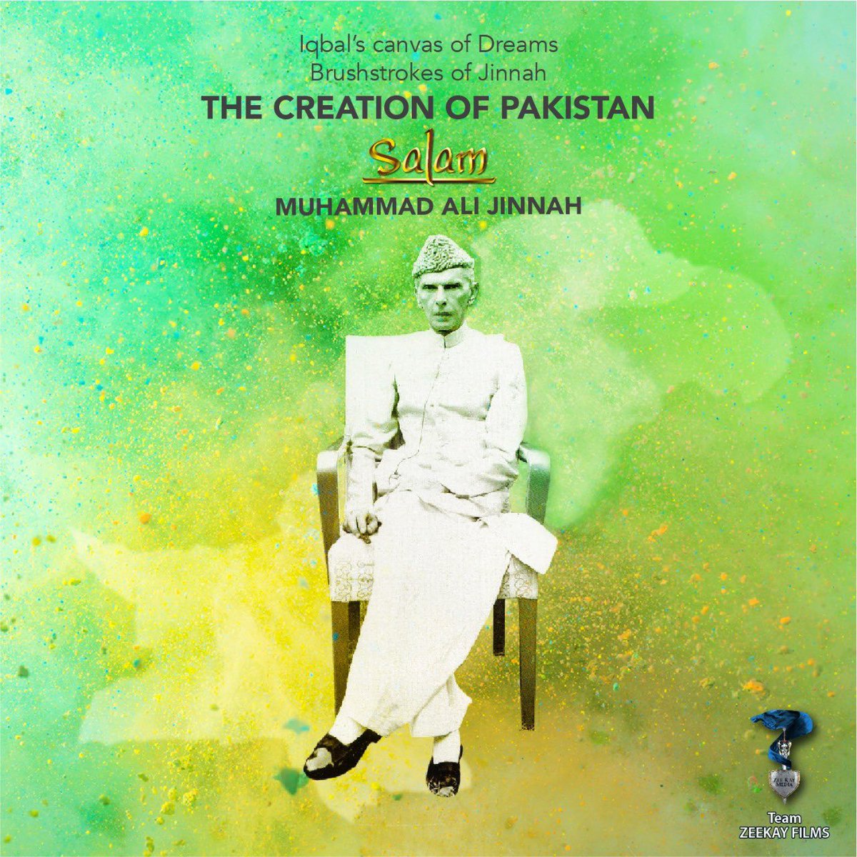ZeeKayfilms's tweet photo. #𝐒𝐚𝐥𝐚𝐦 𝐐𝐮𝐚𝐢𝐝-𝐞-𝐀𝐳𝐚𝐦 🖐 💚
#ZeeKayFilms proudly celebrates the 147th birth anniversary of Quaid-e-Azam, Muhammad Ali Jinnah. Recognizing the Iqbal canvas of dreams and the transformative brush strokes that laid the foundation for Pakistan. #25thDecember https://t.co/gRi06X6gEu