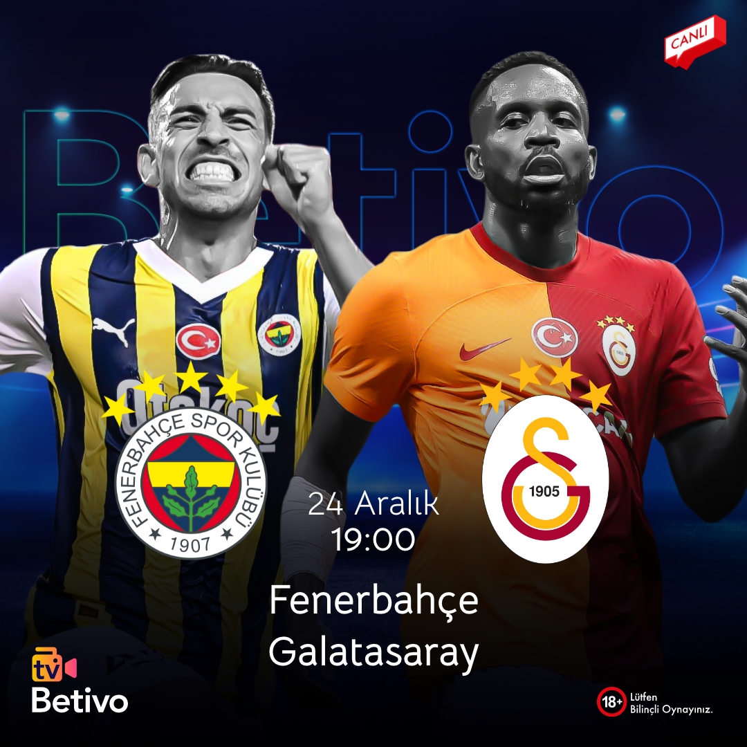 Sahne hazır, atmosfer elektrikli! Derbi heyecanını #BetivoTV de #Canlıizle

Fenerbahçe - Galatasaray
🗓️24.12.2023
⏰19:00

➡️Giriş: bit.ly/betivouyeol
👉Telegram : t.me/BetivoTurkiye
📺Tv: bit.ly/BetivoTV

#bahis #iddaa #spor #canlıTV #betivo #Betivotv