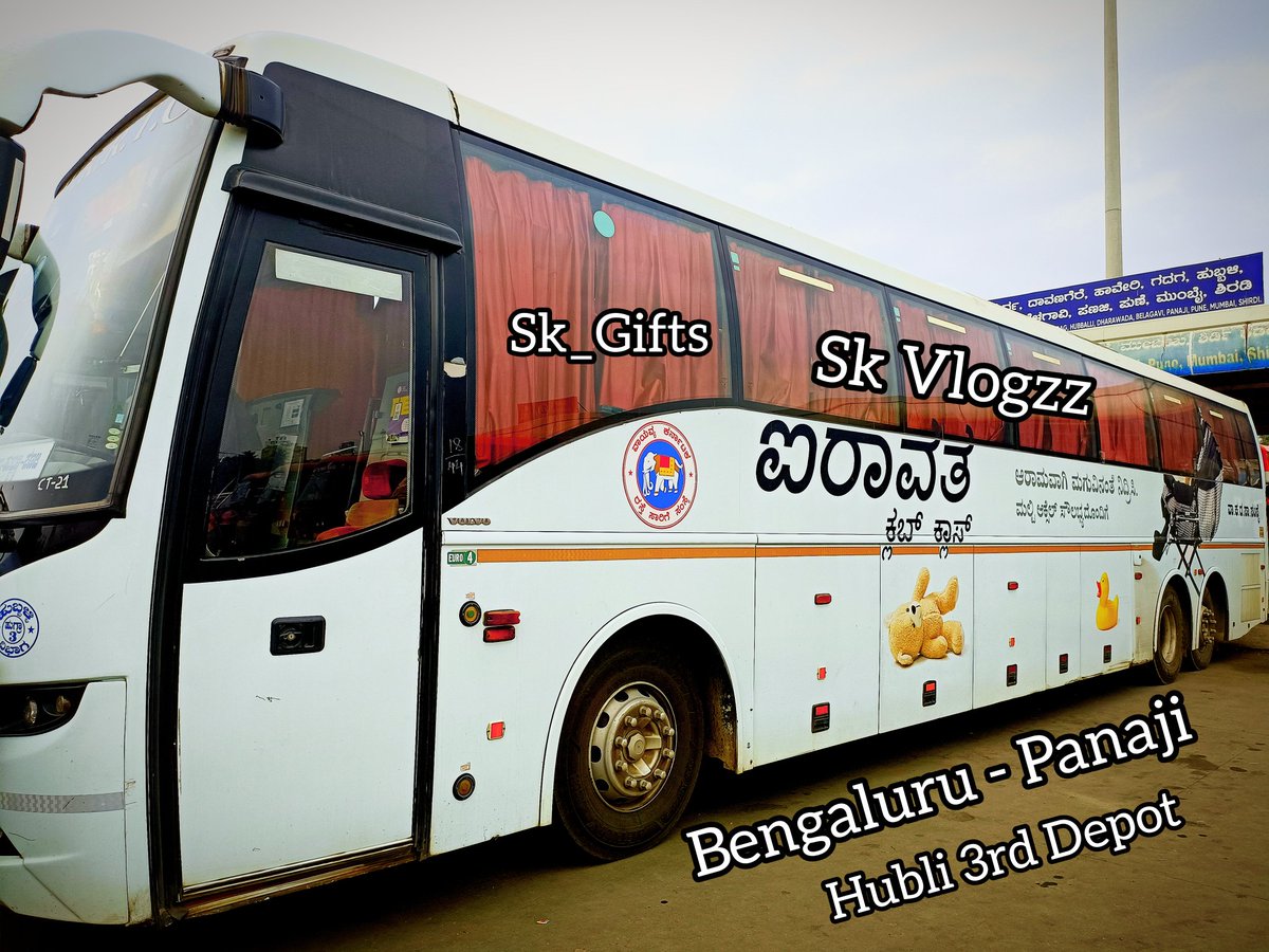 Sk_Vlogzz's tweet photo. Bengaluru - Panaji 
Hubli 3rd Depot
Via - Hubli, Yellapur, Ankola, Karwar, Goa, Panaji
Distance - 600 approx
Volvo B11R
@VolvoGroup @ksrtc #volvo #b11R #beast #BUS #busfanart #Volvo #ksrtc #airavat #multiaxle #semisleeper https://t.co/3yOy1PQatf