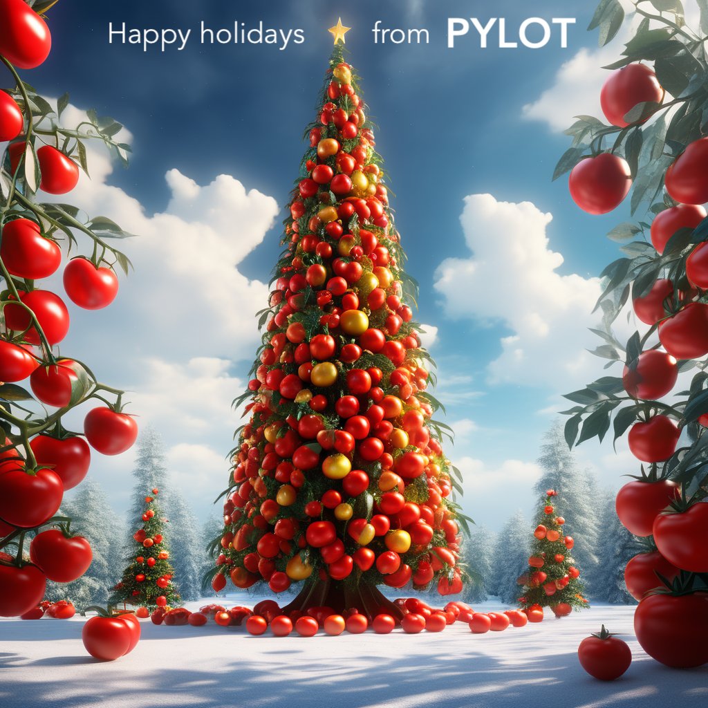 The PYLOT team is flying high into the holidays with our best wishes! Wishing everyone a Merry Christmas and an innovative 2024! 🚀 Cheers to a year of success &amp; shared adventures! 🎉 #PYLOTChristmas #Happy2024 #TogetherWeInnovate