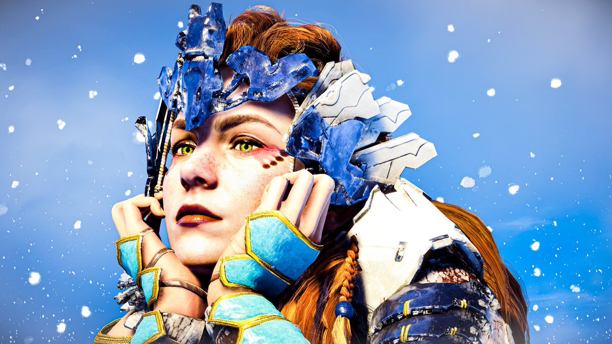 MdeavorVP's tweet photo. Happy Holidays to all my wonderful VPs! Hope you’re all having a great season and end to the year! ❤️📸🎮❄️
No snow here for me but here’s a few older Aloy shots of her (maybe) frolicking in the Frozen Wilds!
#HorizonZeroDawn #50daysofHZD
#BeyondTheHorizon https://t.co/vk9wbiGxca