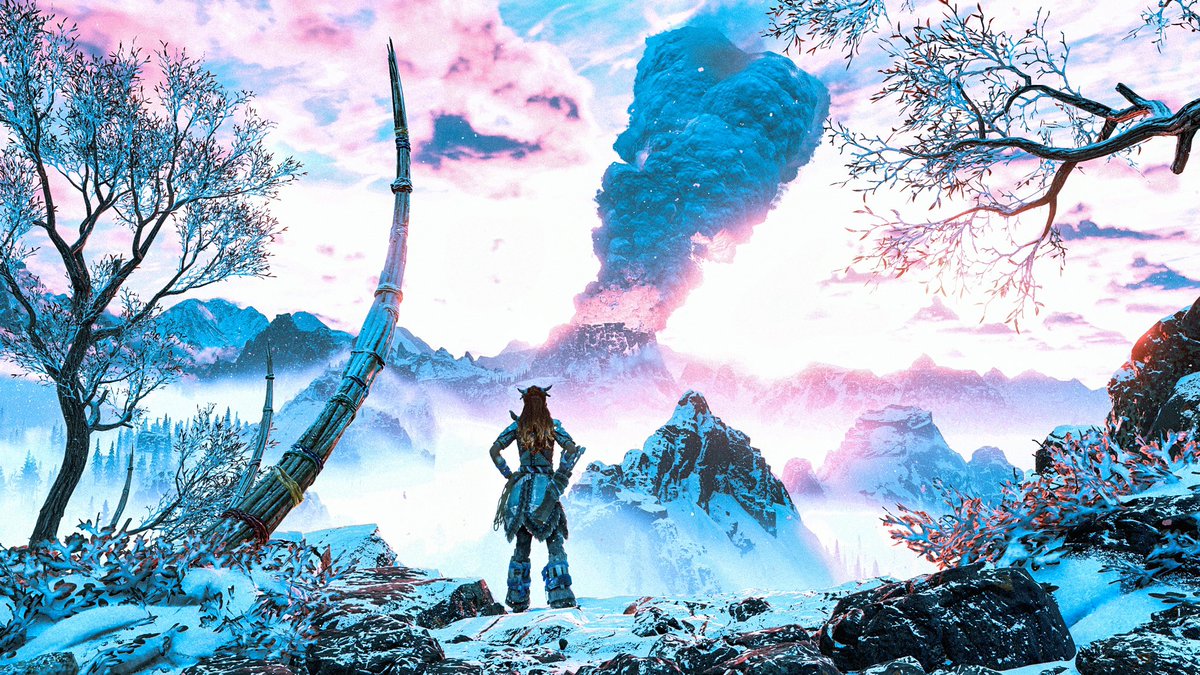 MdeavorVP's tweet photo. Happy Holidays to all my wonderful VPs! Hope you’re all having a great season and end to the year! ❤️📸🎮❄️
No snow here for me but here’s a few older Aloy shots of her (maybe) frolicking in the Frozen Wilds!
#HorizonZeroDawn #50daysofHZD
#BeyondTheHorizon https://t.co/vk9wbiGxca