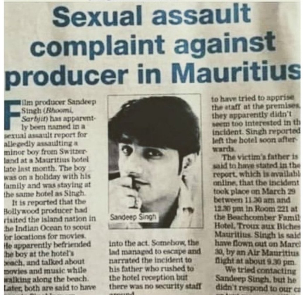 Kapildilwala's tweet image. संदीप सिंह एक ऐसा नाम जो पहले से बदनाम है,
सुशान्त मर्डर केस में भी इसकी संदिग्ध भूमिका है,इसे हिरासत में लेकर पूछताछ होना चाहिए।
JUSTICE 4 SSR DISHA

#ArrestRheaChakraborty 
#ArrestSandeepSingh 

👇 @PMOIndia @HMOIndia