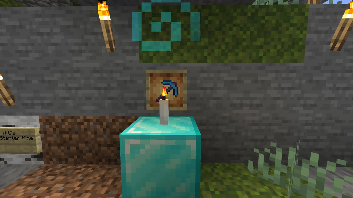 Ratchetcit's tweet photo. Before exploring the #HermitCraft Season 9 world, I felt it was appropriate to make a dedication to @tinfoilchef https://t.co/qX9XIbeDj0