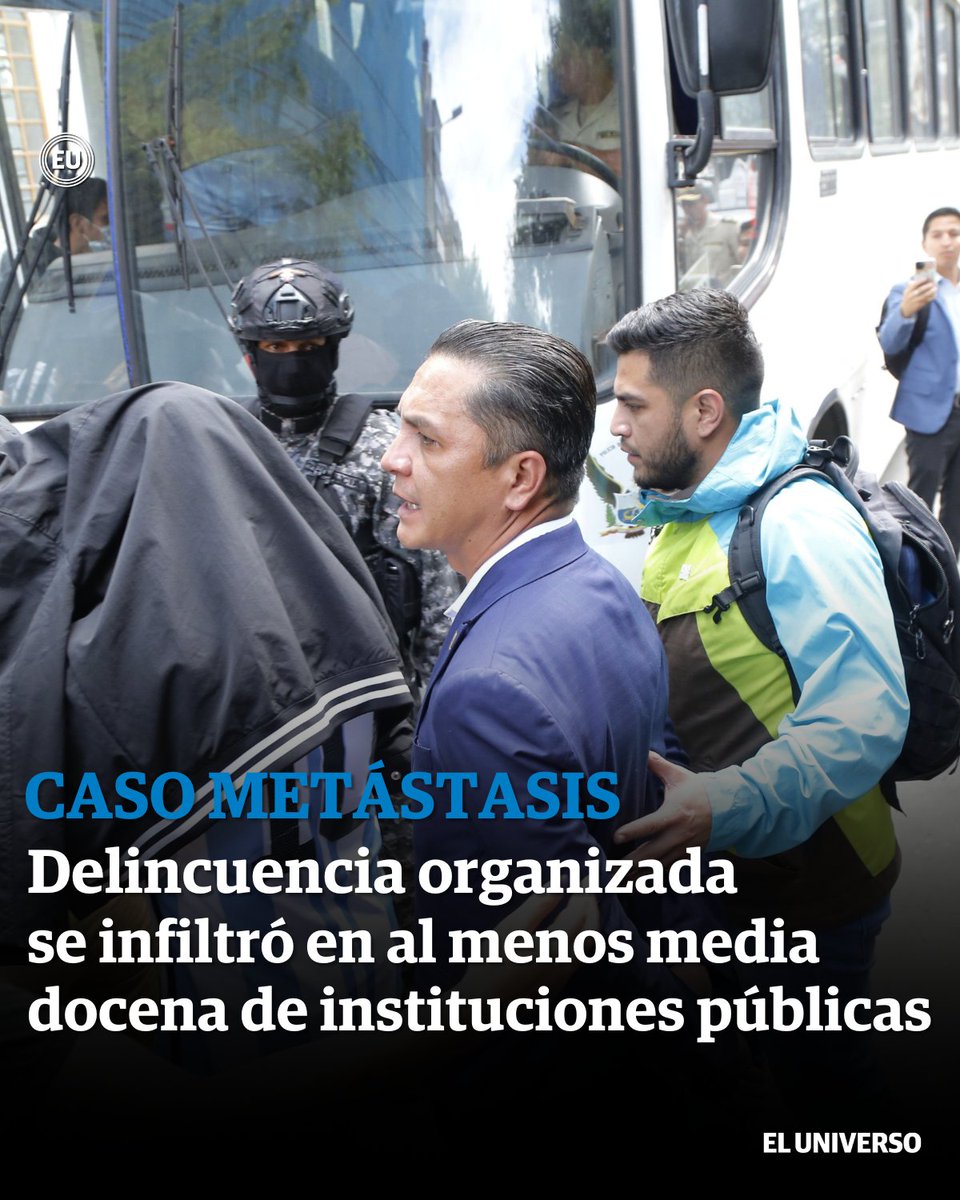 eluniversocom's tweet photo. Caso Metástasis: delincuencia organizada se infiltró en al menos media docena de instituciones públicas y servidores de alto nivel https://t.co/OVpZmAyf4v https://t.co/WxDUcbSuJ3