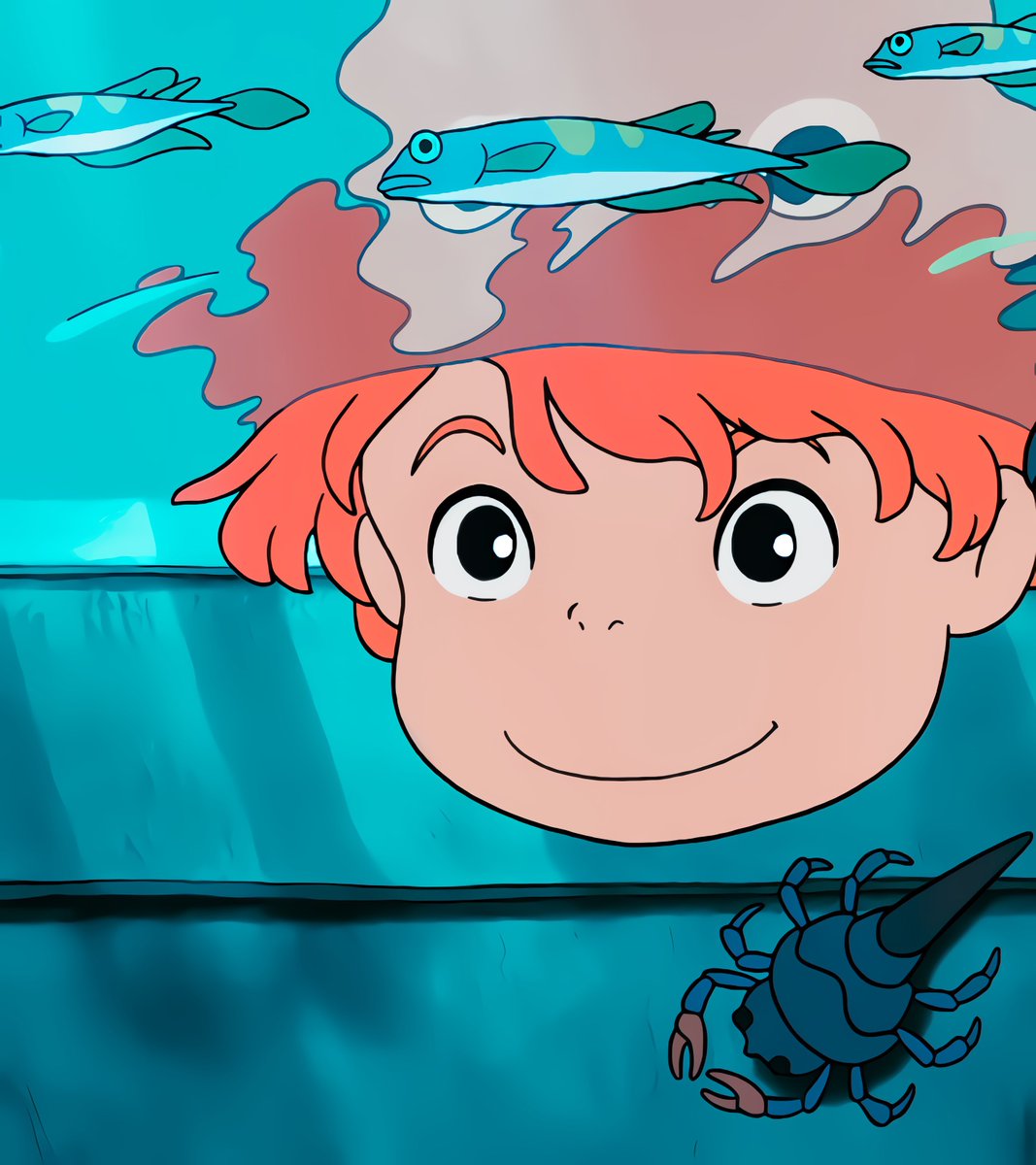 anime_'s tweet photo. Ponyo (2008). https://t.co/JdJJtzPEKi