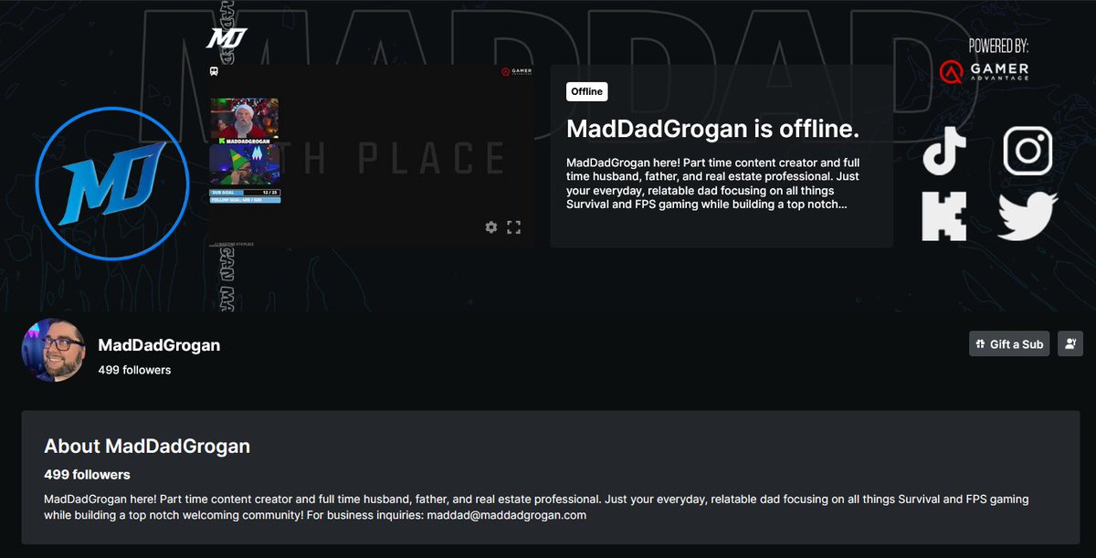 MadDadGrogan's tweet photo. Only ONE away from the big 500 on @kick!! Who is gonna be the one to put us at our goal?! 

I'm ready for 2024 and to push the limits and reach some major goals. Appreciative for a platform that rejuvenated my passion for streaming and creating content! #KickStreaming https://t.co/GuaACkLuss