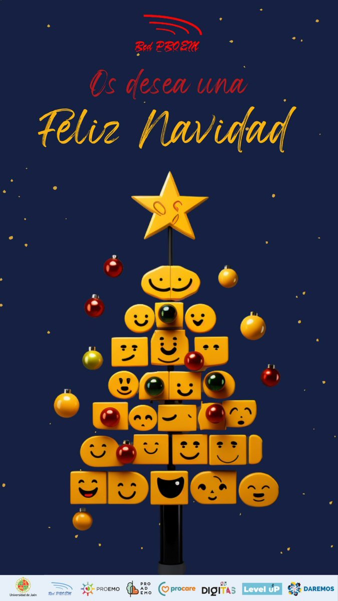 ProEm_Red's tweet photo. 🎄La @ProEm_Red les desea una Feliz Navidad y unos días de bienestar emocional 🧠al lado de familiares y amigos. 

🔋Cargamos las pilas para seguir investigando y trabajando en la promoción de la salud mental de los jóvenes. 
#PROCARE 
#DAREMOS
#PROEMO
#PROADEMO
#DIGITAS
#LevelUp https://t.co/E209rxo98k