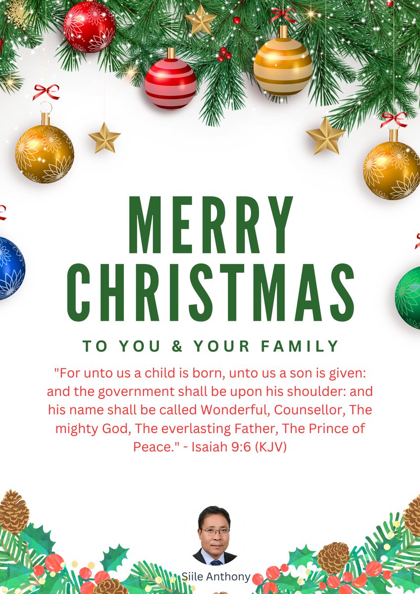 SiileAnthony's tweet photo. Wishing you and your family a joyous Christmas filled with warmth and togetherness. https://t.co/sJv7KmXlpC