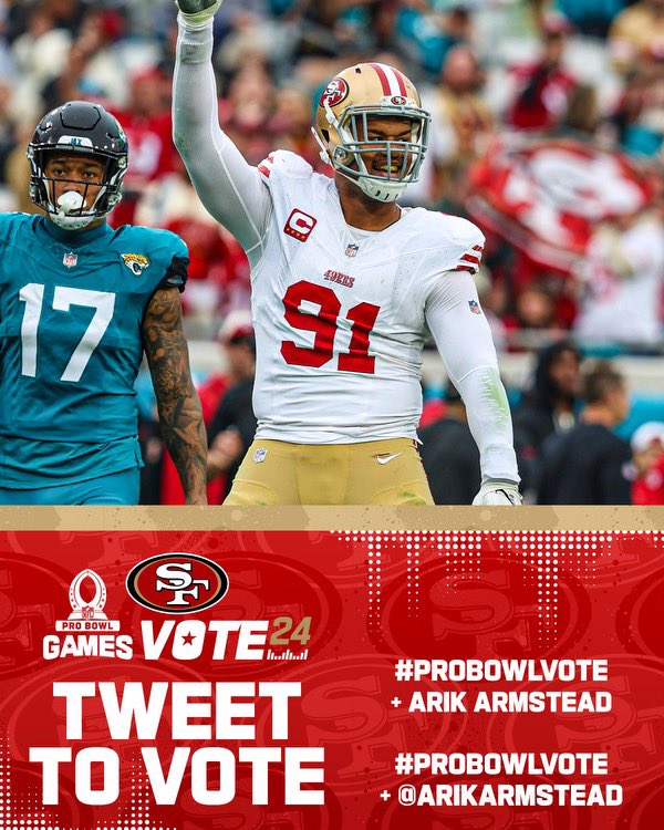 ArmsteadProject's tweet image. Votes count *DOUBLE today and tomorrow!! Let’s get @arikarmstead to Pro Bowl!!!

#ProBowlVote @arikarmstead