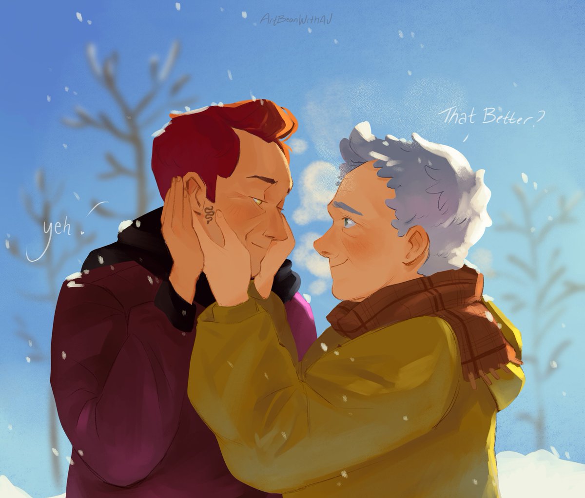 I got my love to keep me warm <3

#GoodOmens #GoodOmensFanArt #Crowley #Aziraphale