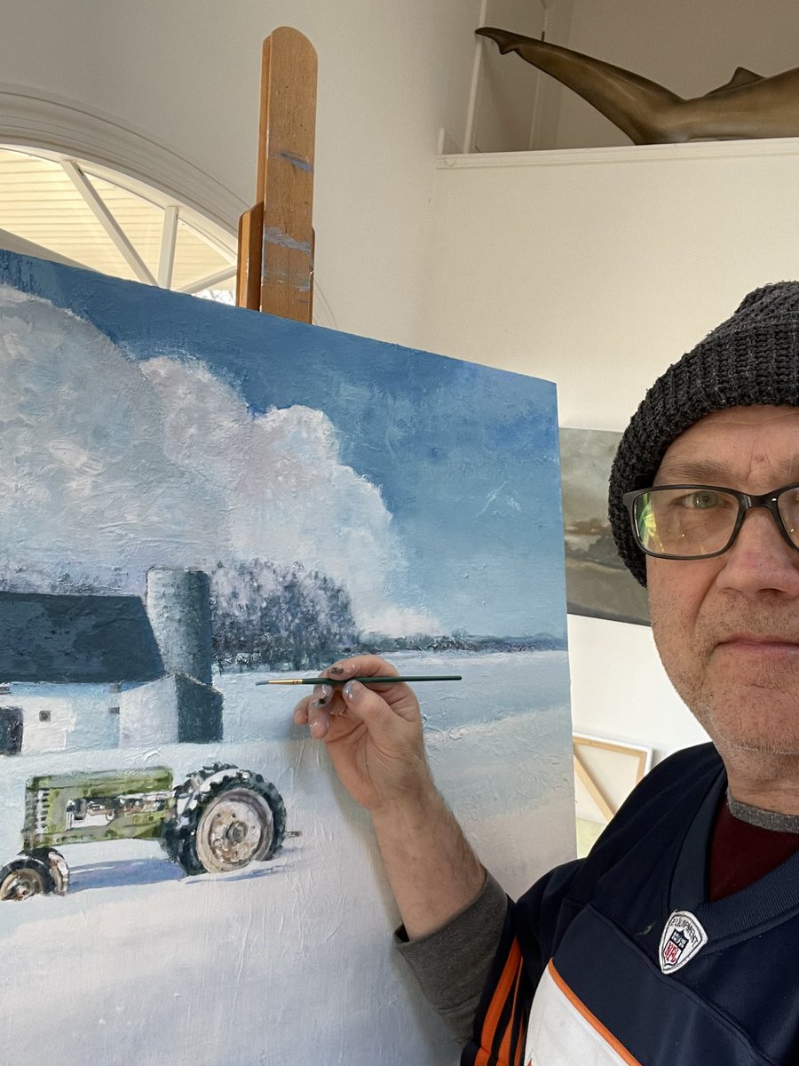 I know I should be finishing up my wrapping for the big day, but I snuck out a few minutes to paint! I am re-working an old one originally done on a birch panel! Merry Christmas y’all!