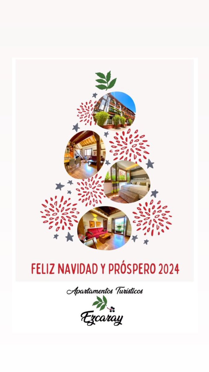 ezcaray's tweet photo. 🎉 ¡Desde los Apartamentos Turísticos Ezcaray, os deseamos un 2024 lleno de alegría, Salud y momentos especiales! 🌟 
 
🎄 Que 2024 esté lleno de risas, amor y experiencias únicas. Agradecemos a todos nuestros clientes por ser parte de nuestra historia y nuestro camino.💚 https://t.co/GjfjLLHmQu