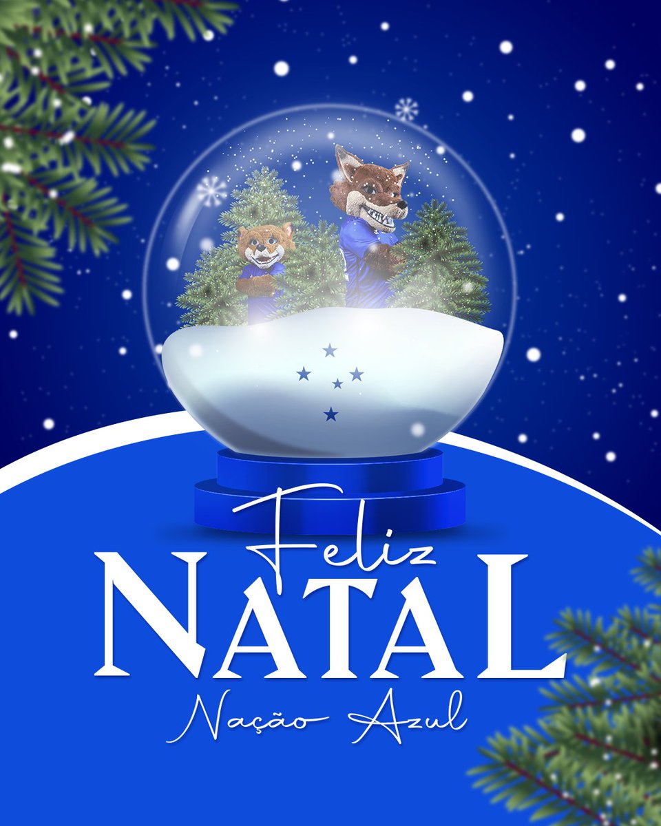 Cruzeiro's tweet photo. Um Feliz Natal para toda a Nação Azul! ⭐🎄💙 https://t.co/B1mbx8fGlj