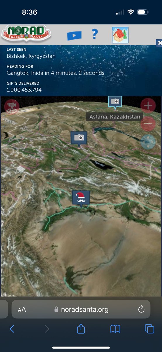uscarchie's tweet photo. @NoradSanta I think you have a typo- Inida? https://t.co/DVCFSsrBB5