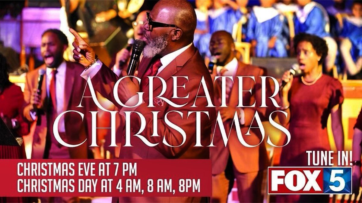 BigRodney's tweet photo. Christmas Eve and Christmas Day! Catch our music, dance and mime ministries for “A Greater Christmas” on @fox5dc! #BeGreater. @gmchc1 @bishopowens @copastorsusieo @iamrodneylcarterjr @wpgc https://t.co/Df1wojFd8E
