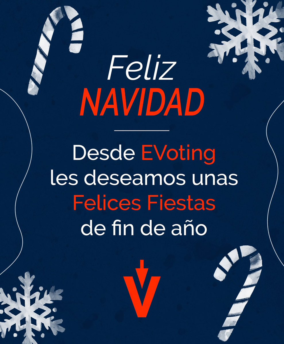 Desde el equipo de #EVoting les deseamos una feliz Navidad y un próspero año nuevo a todos nuestros clientes y seguidores🎄⭐️

¡Gracias por acompañarnos el 2023!
