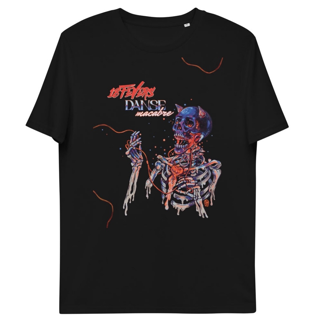 A lot of people in the UK and online were asking if we had a Danse Macabre shirt because really this design by @sooogoodstudios is fucking rad. We only did a short run originally but decided to bring it back! So here you go, have at it! 18fevers.bandcamp.com/merch