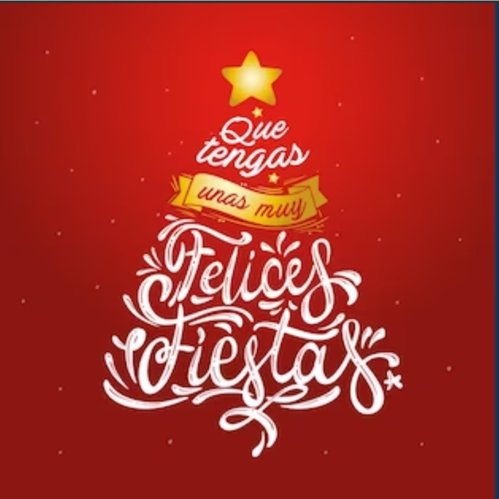 Espero que paséis unas felices fiestas, rodeados de vuestra gente!
Termina otro año más y empezamos 2024 con nuevos retos, ilusiones y objetivos, así que aprovechar para descansar estos días, olvidaros del estrés y recargar las pilas de energía positiva!!! Felices fiestas! 🌲❄️🎅🏼