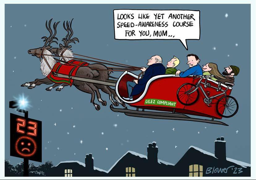 Patrick Blower on #Christmas #ULEZ – political cartoon gallery in London original-political-cartoon.com