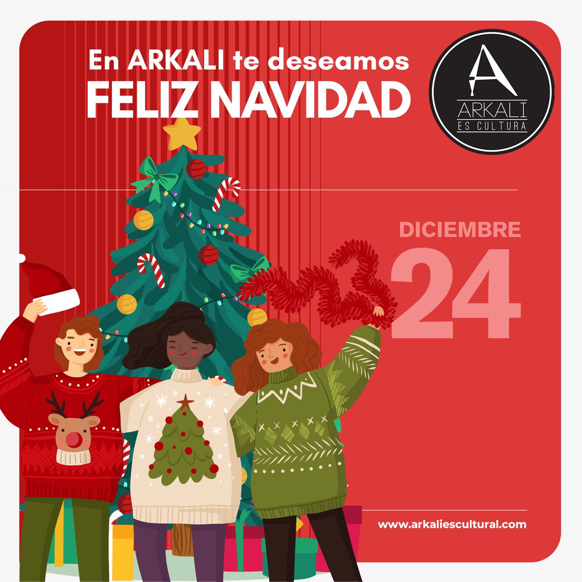 ArkaliEsCultura's tweet photo. ✨ Que esta temporada inspire a construir un mundo donde todas las mujeres y niñas vivan libres de violencia y discriminación. Esperamos que el respeto y la igualdad sean regalos que se compartan en todo el mundo. https://t.co/qb3b6Tp71h