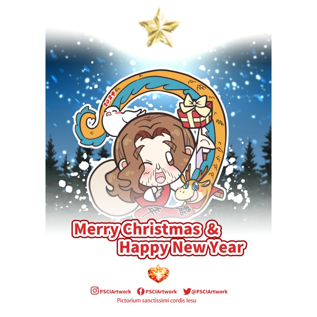 PsciArtwork's tweet photo. 耶穌聖心畫室祝大家聖誕新年快樂
Merry christmas and happy new year 2024.
願天主降福
平安喜樂
《耶穌聖心畫室》團隊敬上 https://t.co/RAUPHQUgbp