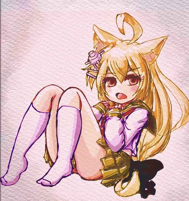 クリスマス絵は無いので 困り顔の明石を置いておきます 過去絵 