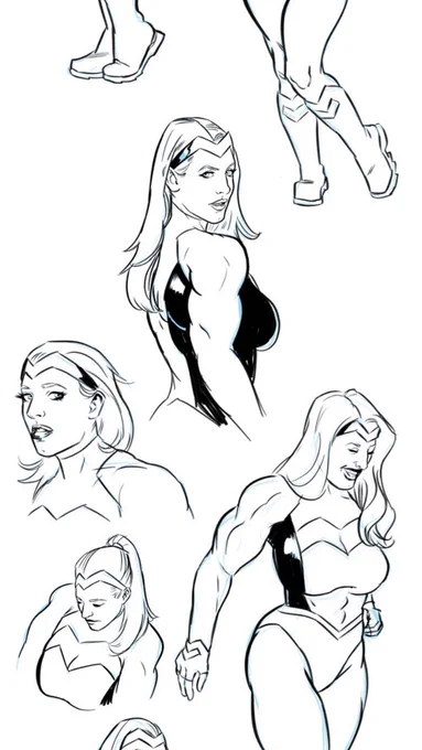 Here's a look at just a few of the dozens of Master Peace sketches featured in the new bonus episode of SpandEx that dropped today on WebToon Canvas. 