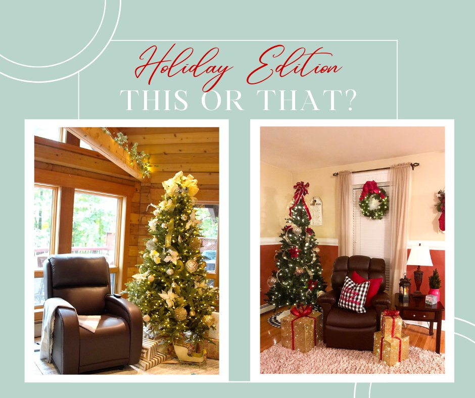 UltraComfortUSA's tweet photo. From all of us at UltraComfort America, Merry Christmas Eve! What does your living room look like this year?🎄 #Christmas2023 #LivingRoom #Recliner https://t.co/LzVg1IIF5n