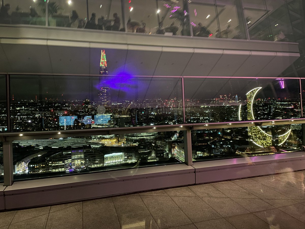 View from the Sky Garden at the top of the Walkie Talkie is one of the best in London (not least because you can’t see the Walkie Talkie). Happy Christmas