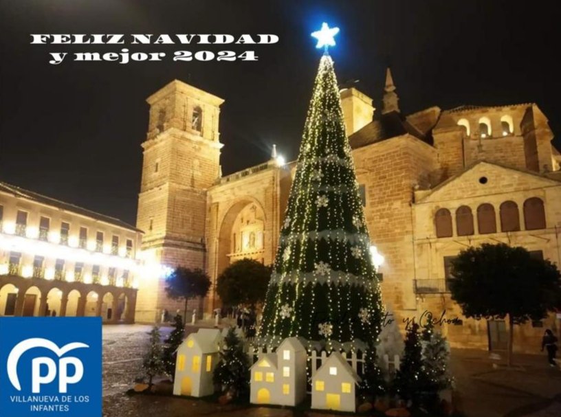 pp_infantes's tweet photo. Desde el Partido Popular de Villanueva de los Infantes os deseamos una Feliz Navidad y un Prospero Año Nuevo https://t.co/EganyVF0kW