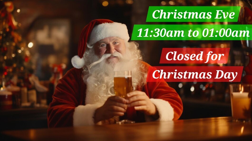 Our Christmas hours this holiday. Live music and Industry Night are on the menu.