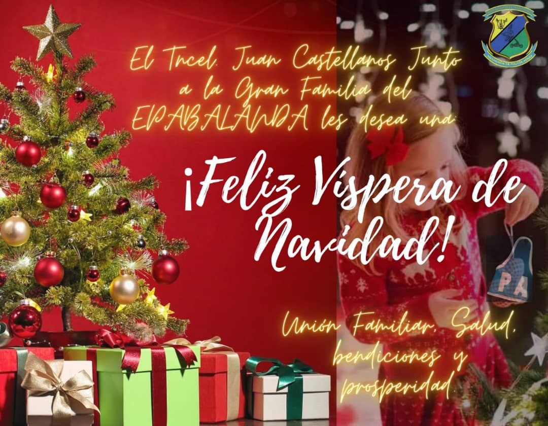 EPABALANDA1's tweet photo. El Escuadrón de Policía Aérea de Balanda les Desea una Feliz Navidad. Llena de mucha prosperidad y salud. https://t.co/A9xccg76IW