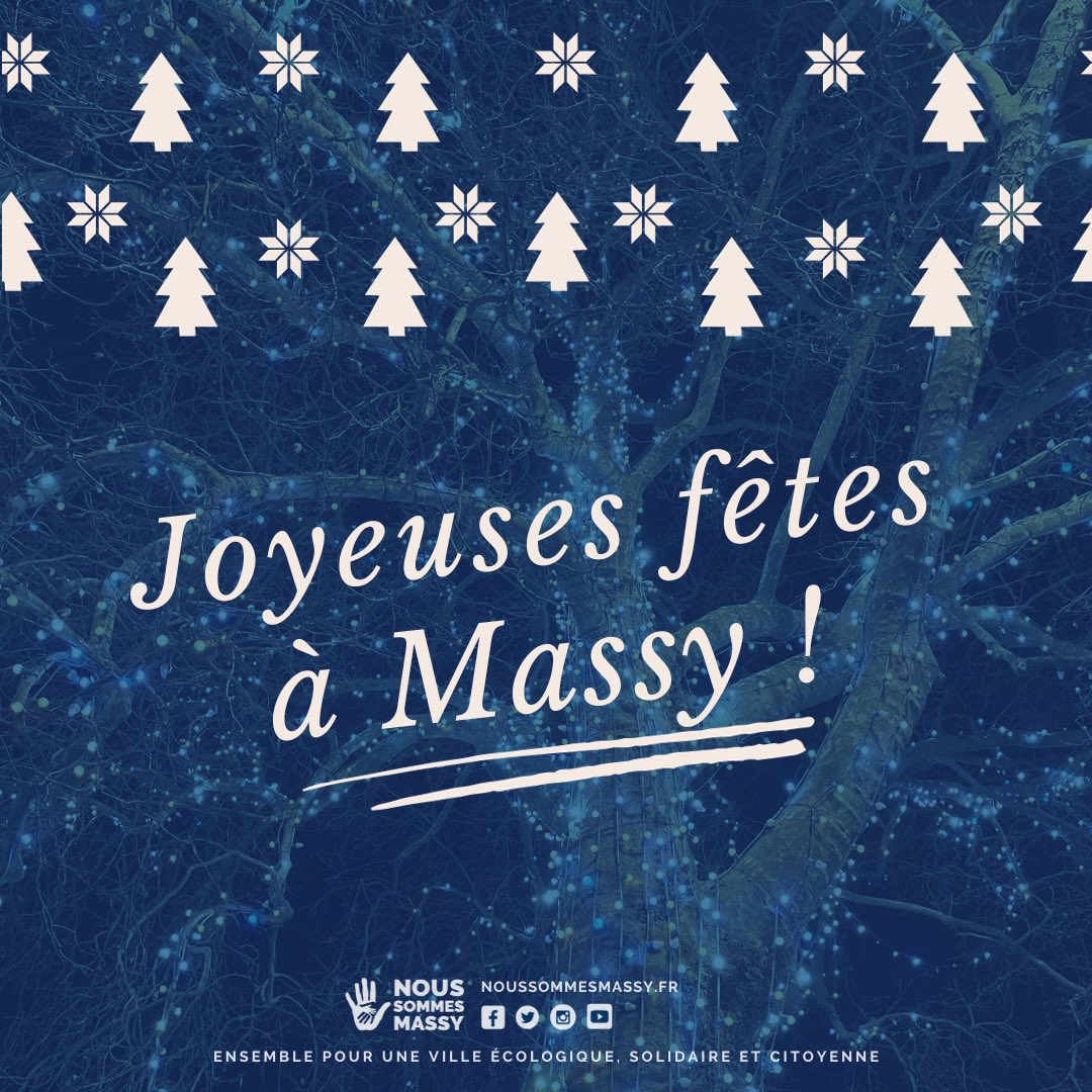 🎄Nous vous souhaitons de joyeuses fêtes de fin d’année à #Massy ✨