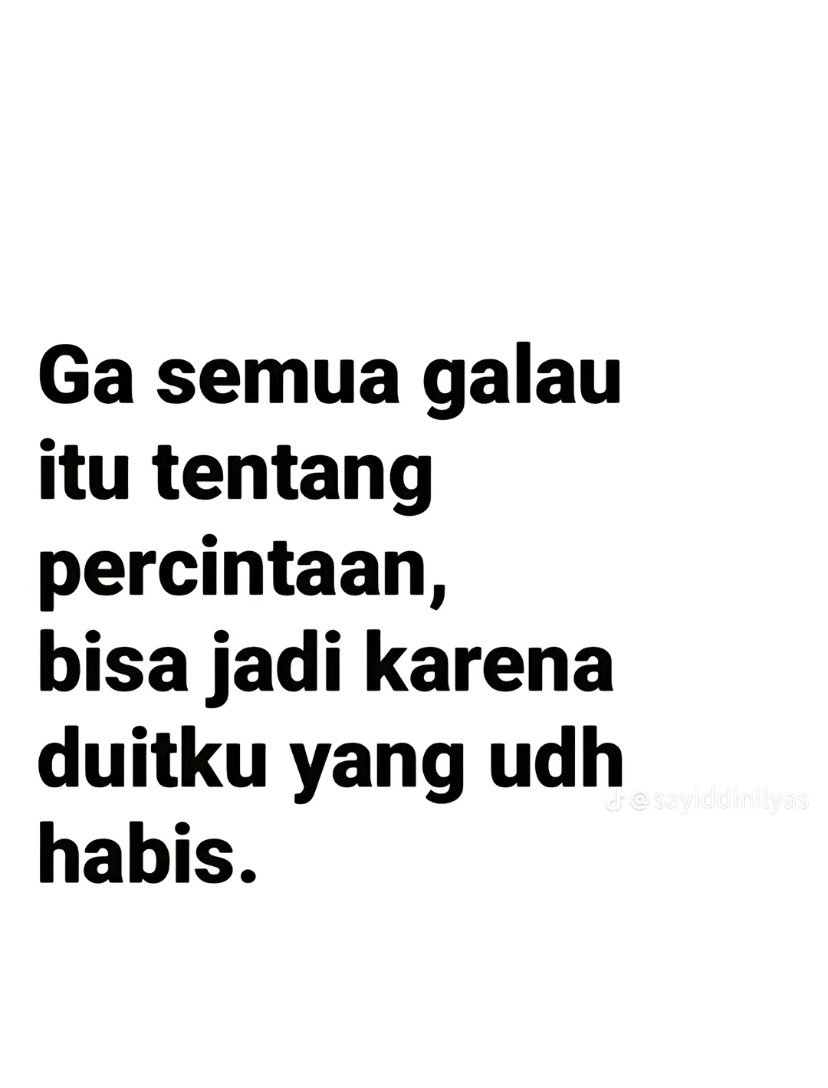 Bener. Duitku abis🥲