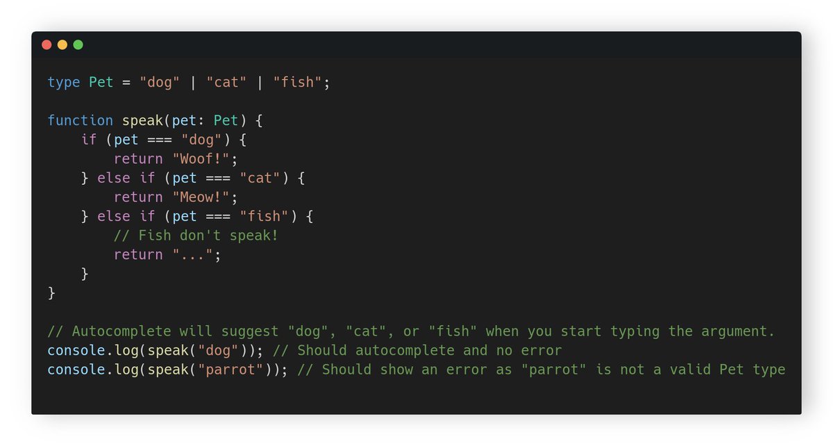 geezy_tim's tweet image. Just learned a neat trick in #TypeScript! 🚀 Use union types for better error checking and autocomplete. It's like having a conversation with your code! Who else loves when their editor just 'gets' them? 😄👨💻 #CodingTip #WebDev #JavaScript #DevLife
