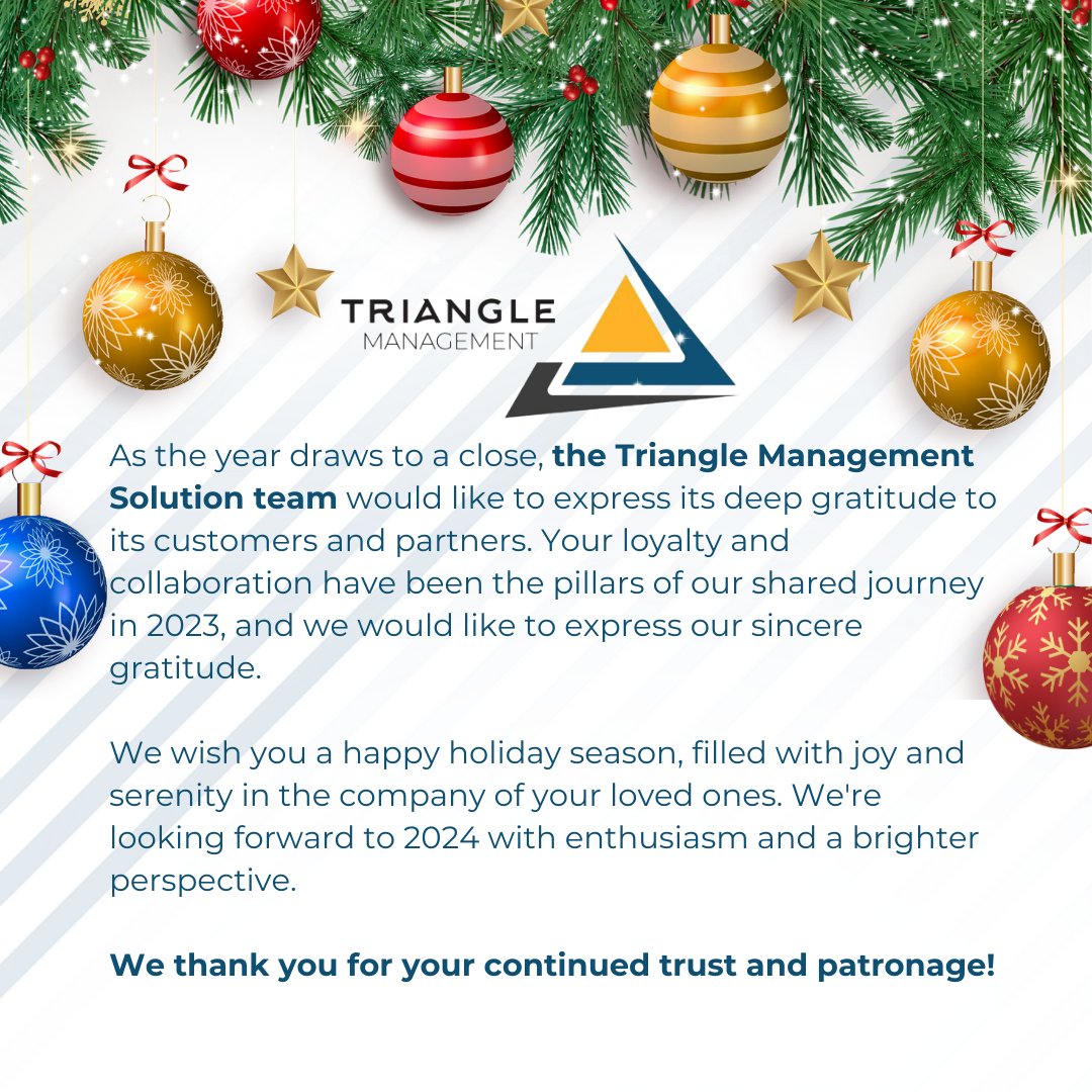 Triangle Management Solution tweet media
