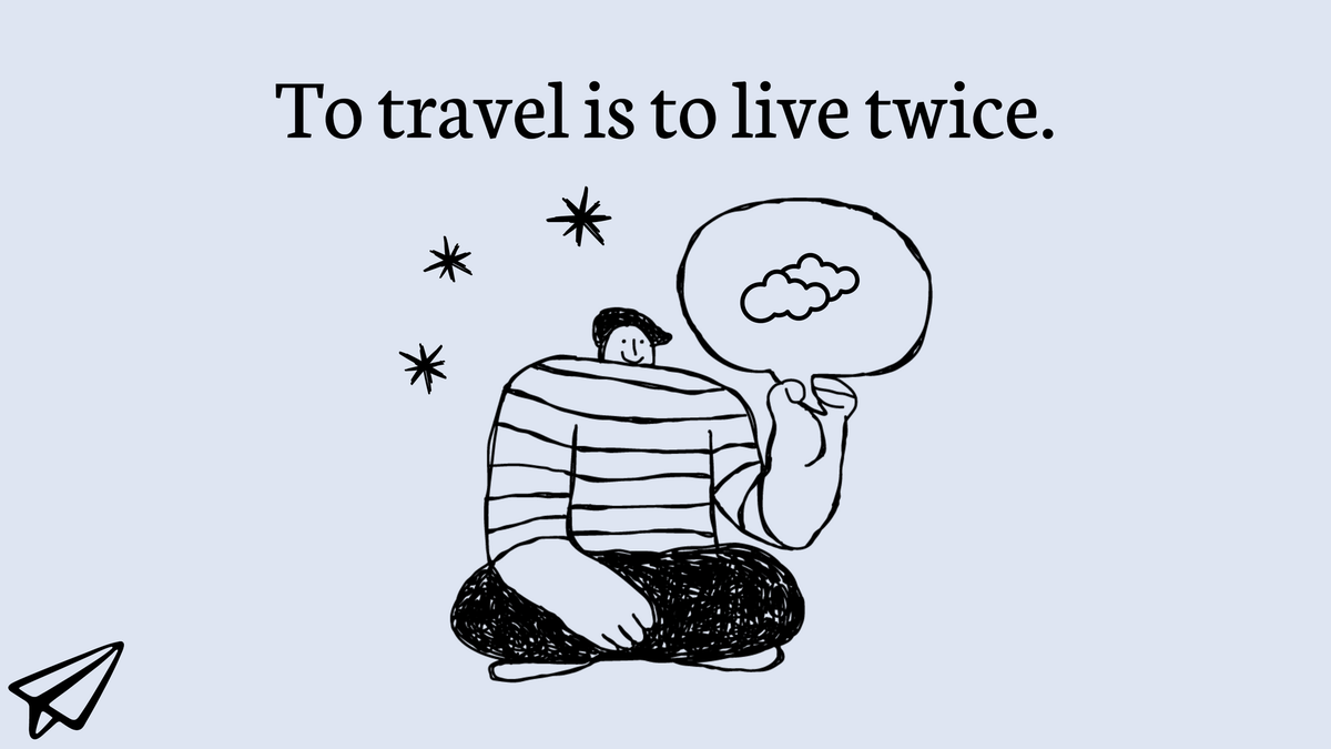 TheBlogler's tweet photo. Take the leap, go, travel! ✨🌍 

Quote of the Week 💬 

#GoVisaFree #TravelStories #LiveLifeFully #TravelMore #LiveLife https://t.co/GQO6ivPce3