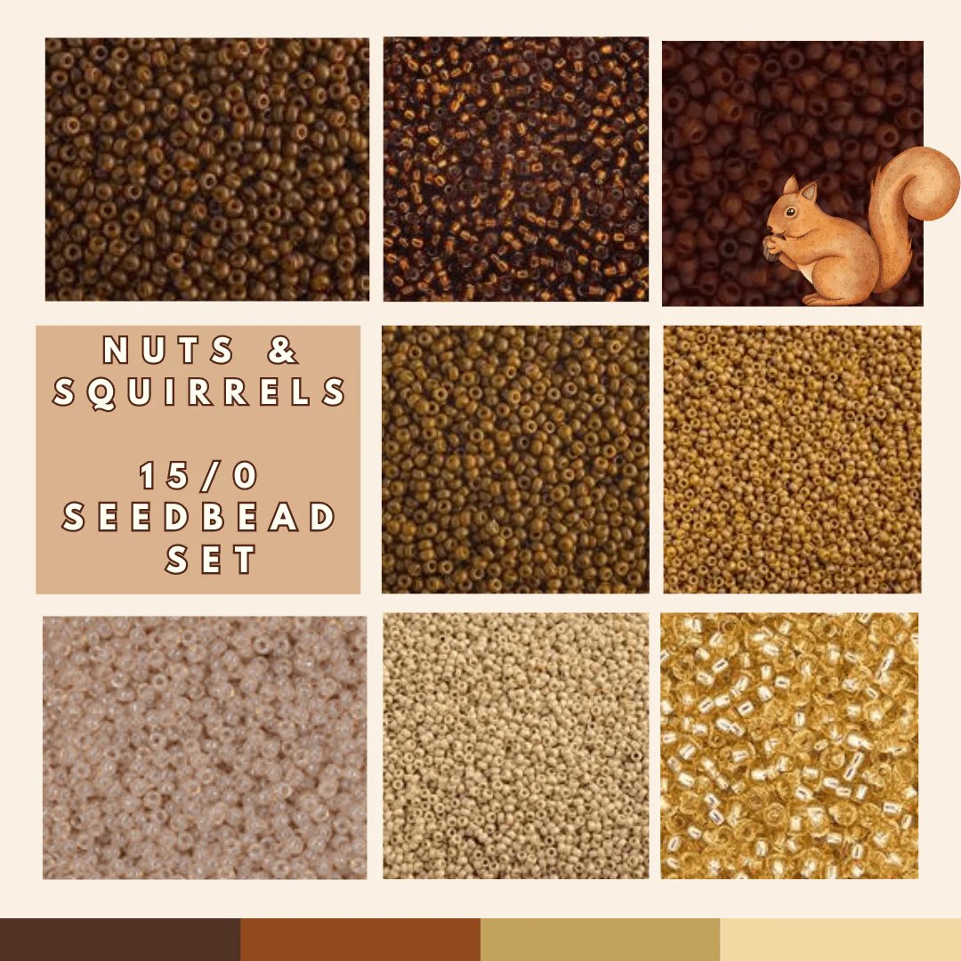 sundaylace's tweet photo. 🥜🐿️"Nuts & Squirrels" 8 x 15/0 Seed Beads (5.2g) Vial Set🥜🐿️
SHOP HERE ⤵
https://t.co/6r6Pj0NXcF
#beadstore #beading #nativebeadwork #beadedearrings #SundaylaceCreations #beadsupplystore #beadingsupplies #beadwork #beadworkers #nativebeading #indigenousbeadwork https://t.co/VFTKWFHYrC