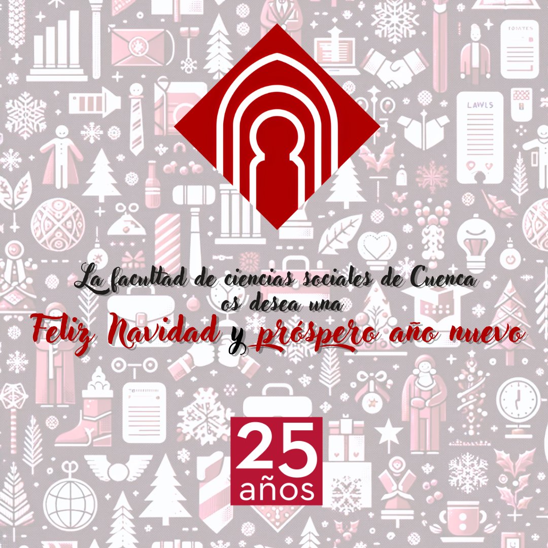 ¡Todo el equipo que formamos la Facultad de Ciencias Sociales de Cuenca te deseamos unas #FelicesFiestas!