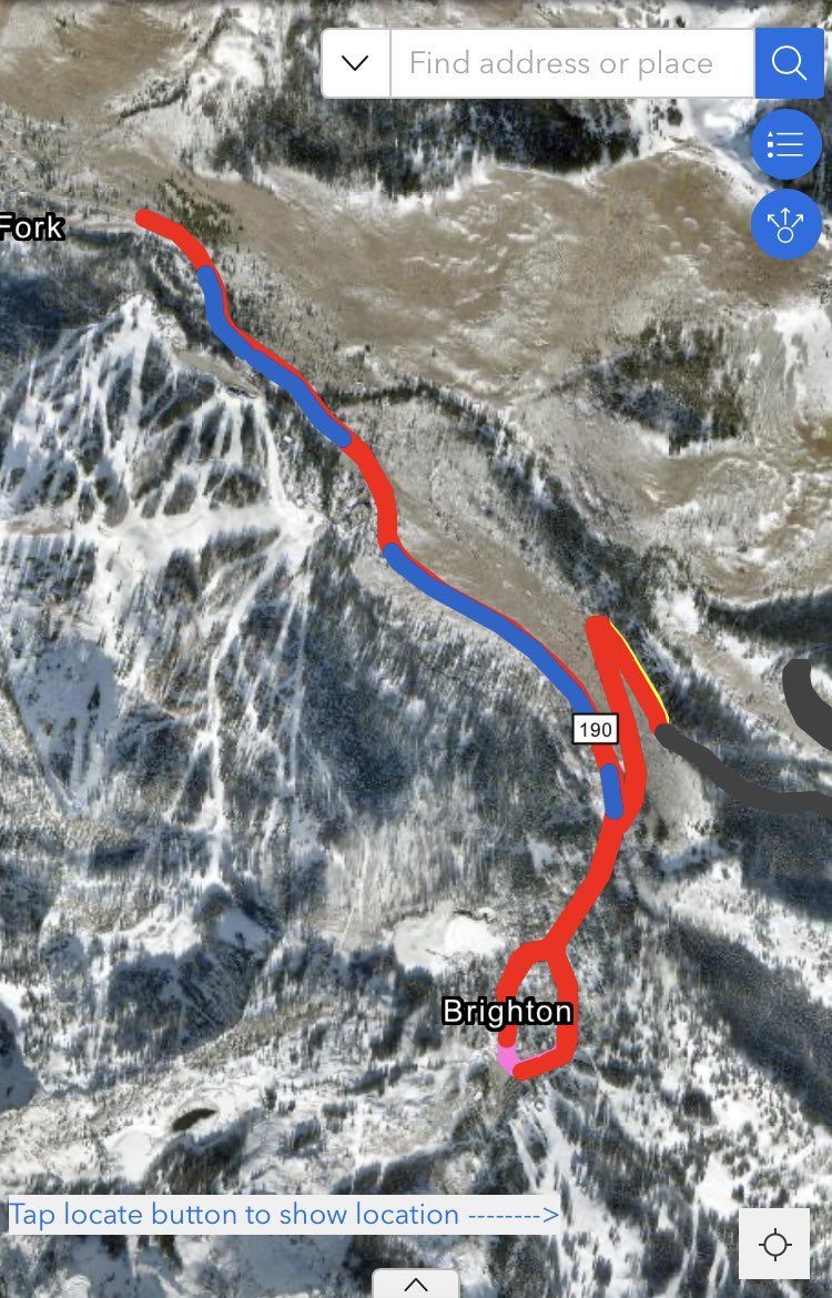 BrightonUT's tweet image. Roadside parking reservations at parkbcc.com
Try this interactive GPS parking map: brighton.utah.gov/community/page…
Always park on the RIGHT side of the the WHITE line