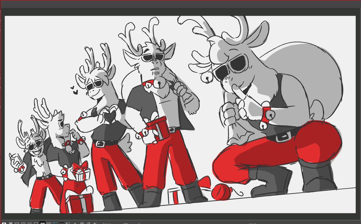 College Animals Christmas special - Meet the holiday boy band, Naughty List! This is kind of a “what if” idea I had a few weeks ago