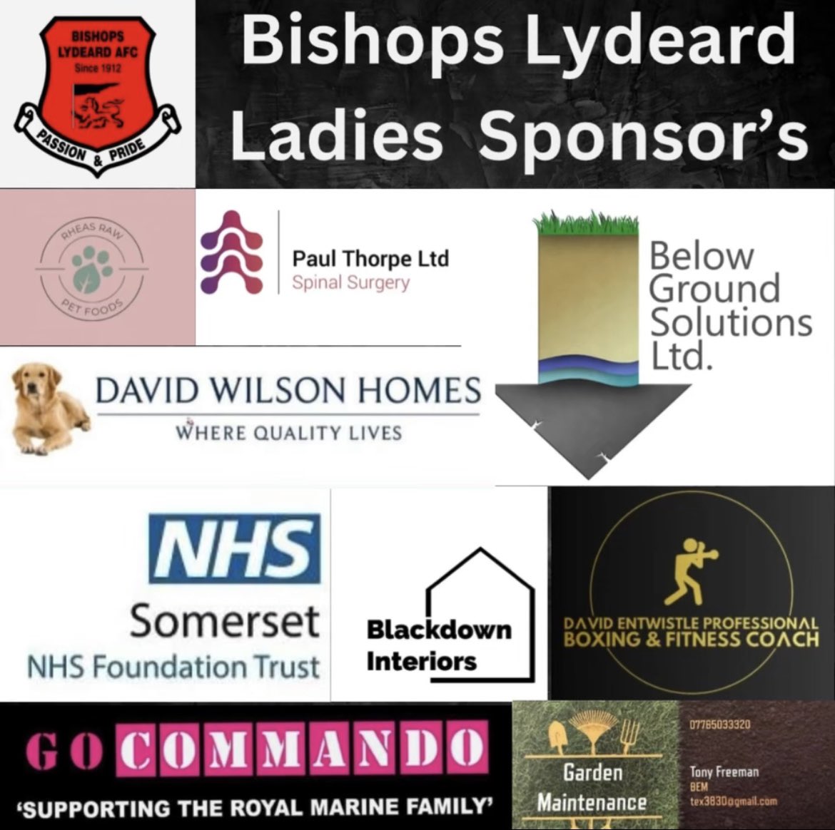 LydeardLadiesFC's tweet photo. MERRY CHRISTMAS FROM EVERYONE AT LYDEARD 🔴⚫️ 

Big thank you to all our sponsors for your support, it’s greatly appreciated🤝🤝 https://t.co/x1O2Zm2ebv
