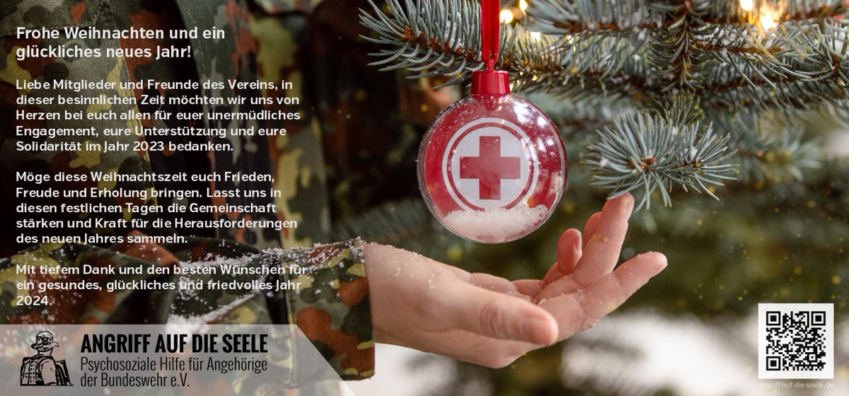aads_ev's tweet photo. Frohe Weihnachten und ein glückliches neues Jahr! #Xmas2023 #Bundeswehr https://t.co/25t8KSEpZd