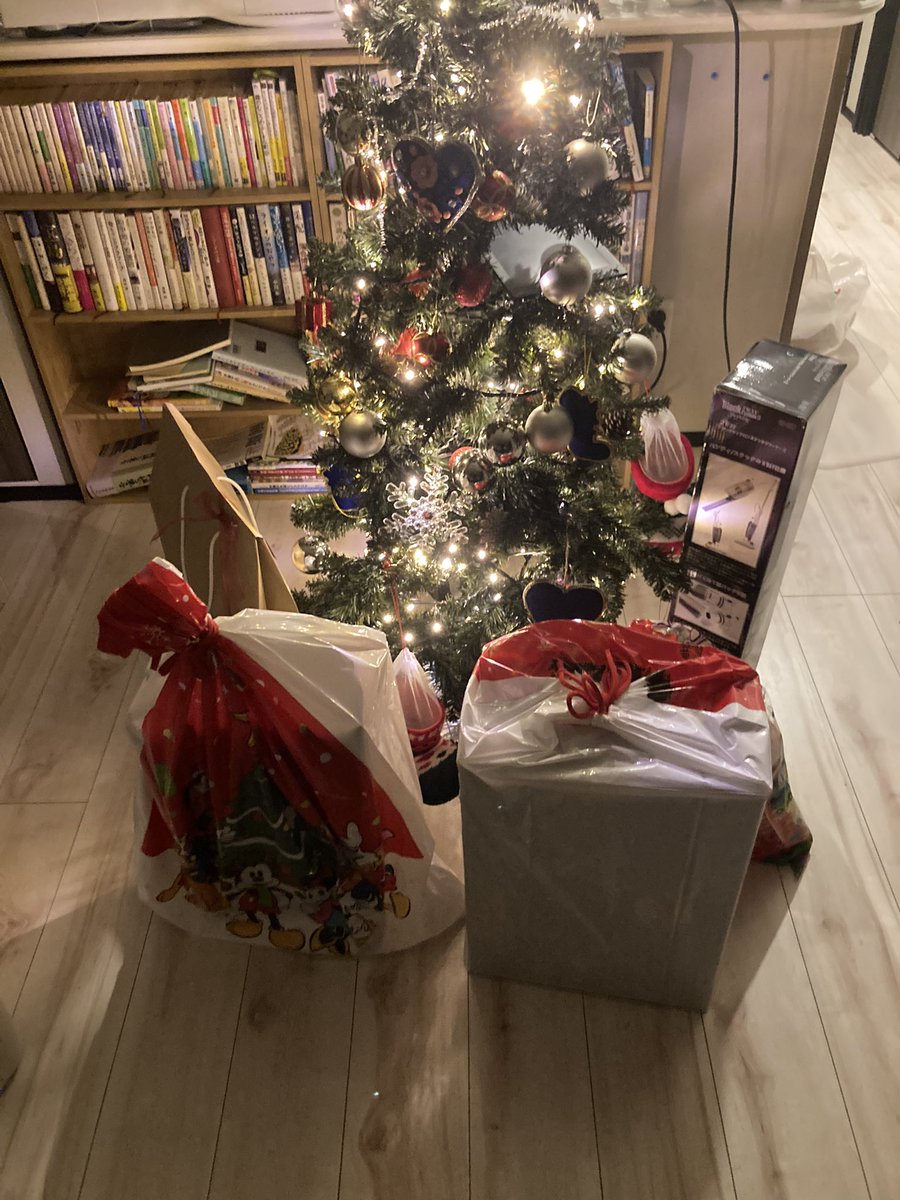 サンタさん来たみたいです

ちょっと目を離したすきに

#サンタの光速移動