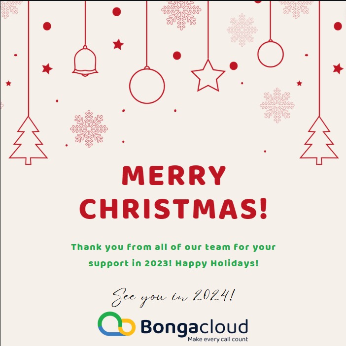 BongaCloud's tweet photo. 🎄 Wishing you a Merry Christmas from all of us at Bonga Cloud! 🎅 May your holiday season be filled with joy, warmth, and the spirit of giving. Thank you for being part of our journey this year. Here's to spreading cheer and providing excellent service in the coming year! 🎁🌟 https://t.co/bDUwwQRfeT