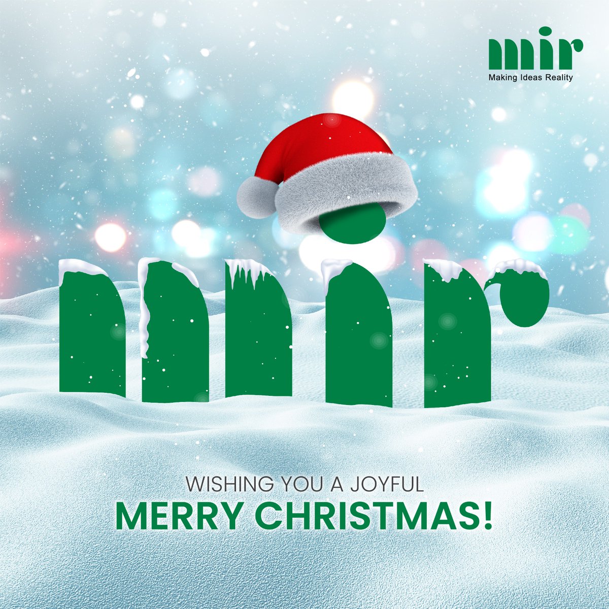 May the spirit of the season bring you happiness with new opportunities and joy.

Merry Christmas!

#mirgroup #MakingIdeasReality
#শুভবড়দিন #Christmas #santa
#merrychristmas